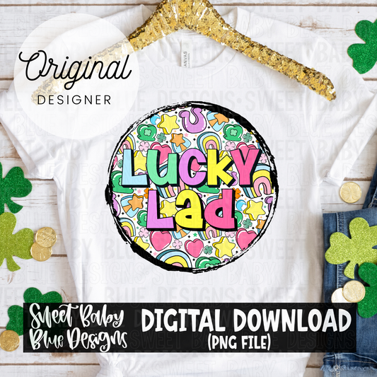 Lucky lad - 2024- PNG file- Digital Download