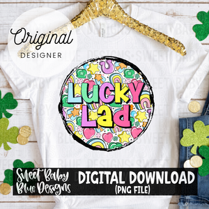 Lucky lad - 2024- PNG file- Digital Download