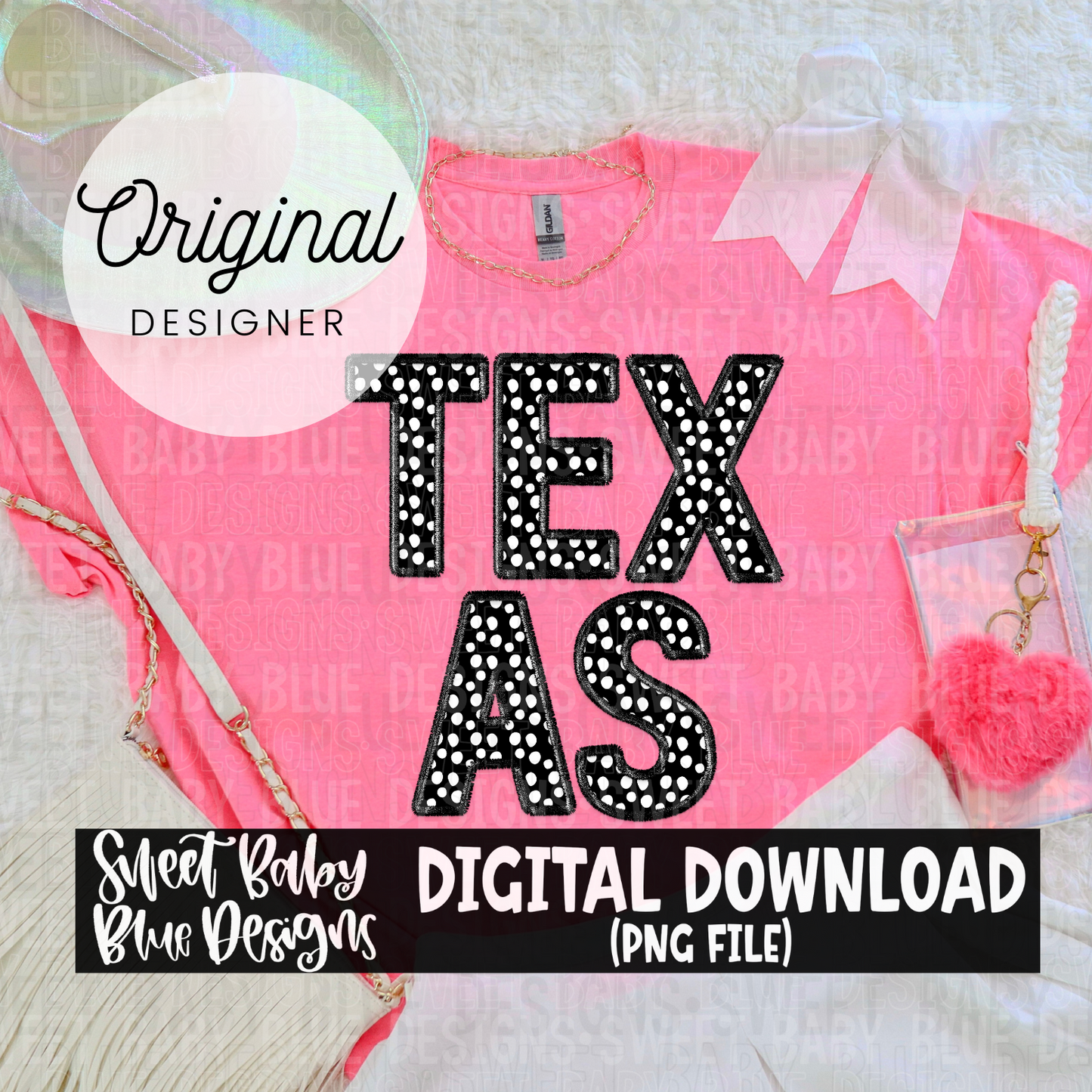 Texas- Polka - 2024- PNG file- Digital Download