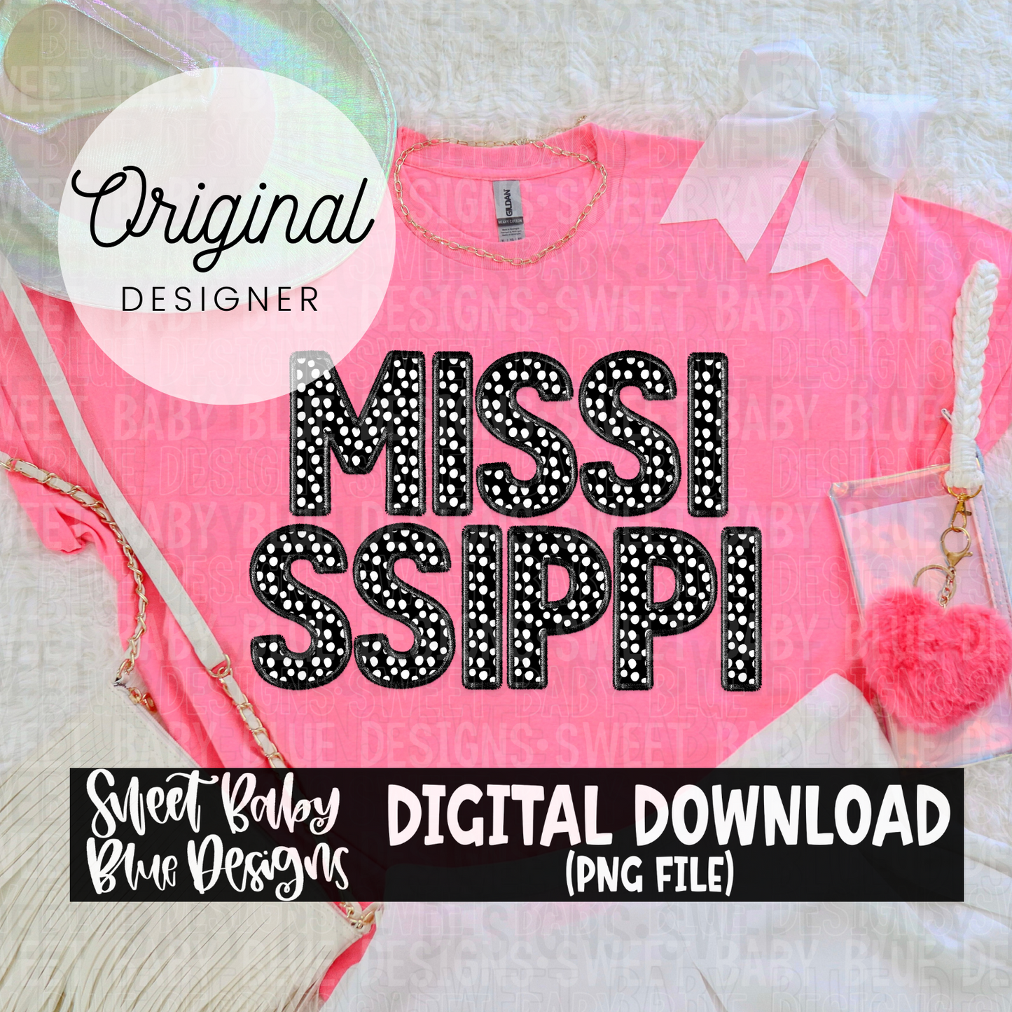 Mississippi- Polka - 2024- PNG file- Digital Download