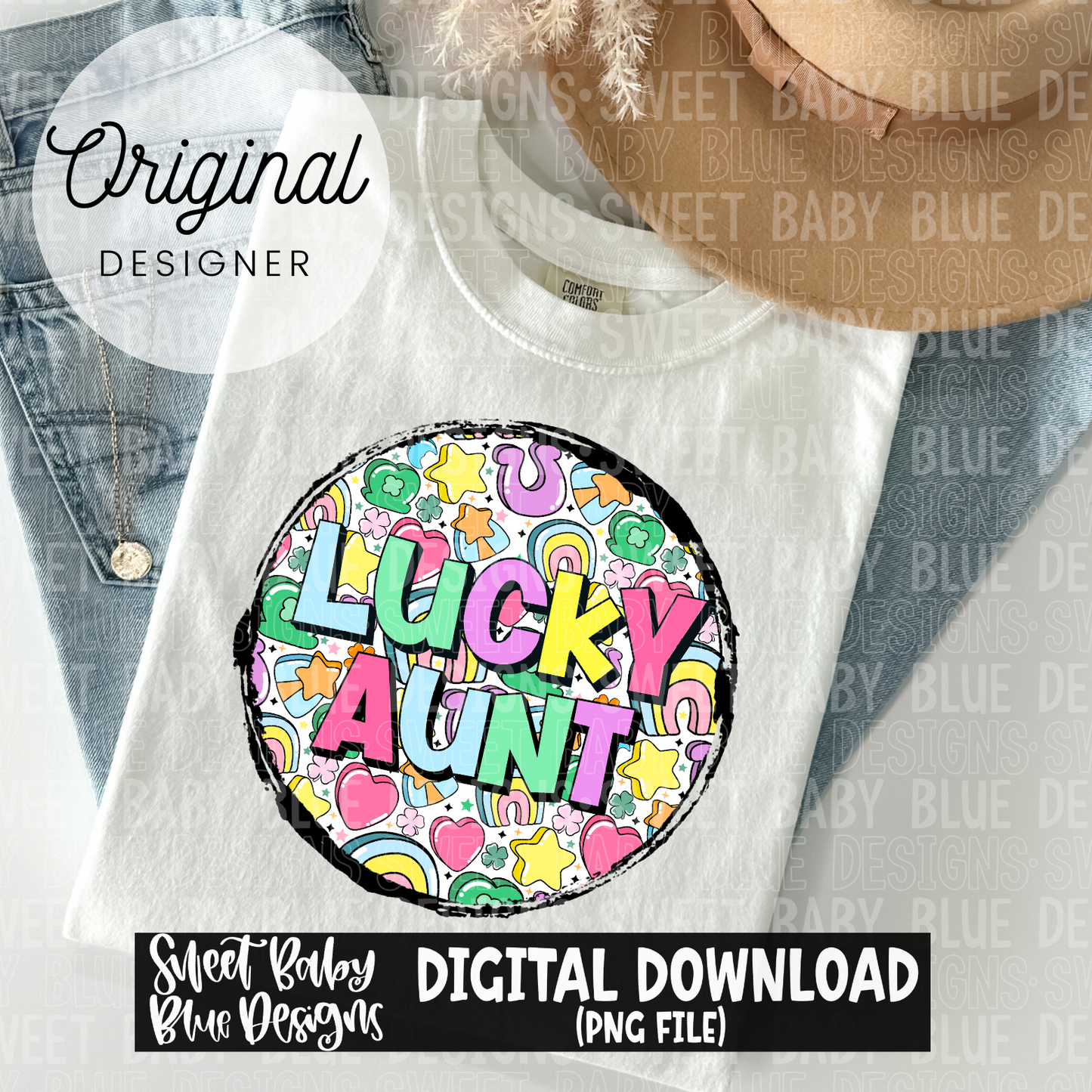 Lucky aunt- 2024 - PNG file- Digital Download