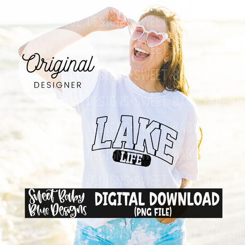 Lake life - Summer - 2024- PNG file- Digital Download