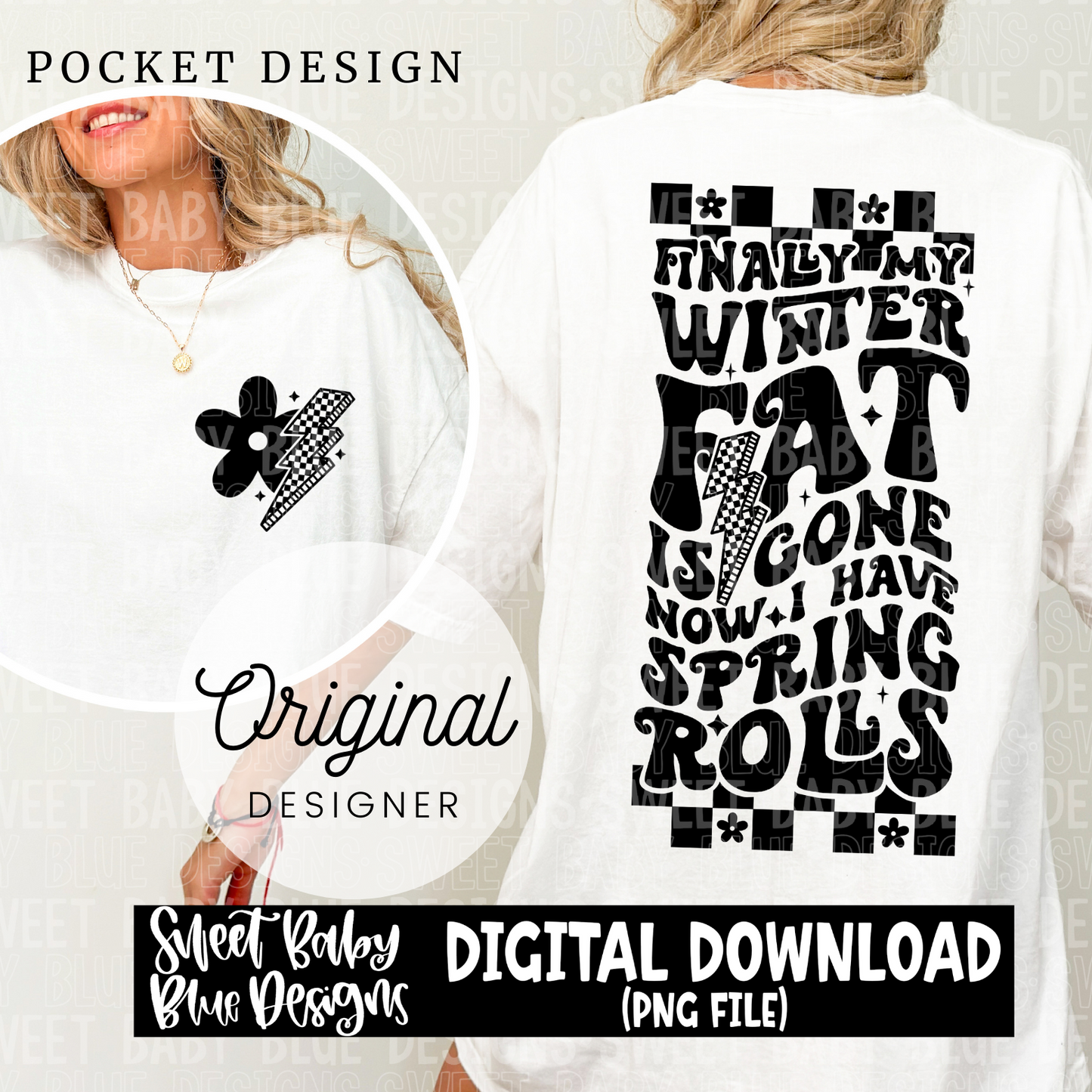 Finally my Winter fat is gone - 2024- PNG file- Digital Download