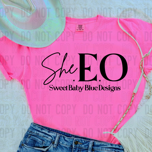 She. E.O - Custom business name- PNG file- Digital Download
