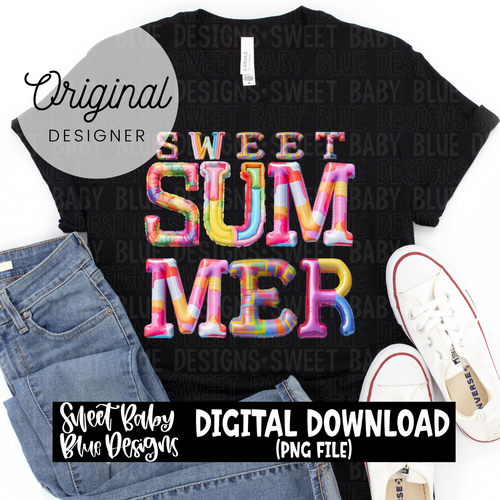 Sweet summer - 2024- PNG file- Digital Download