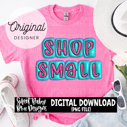 Shop small- 3D - 2024- PNG file- Digital Download
