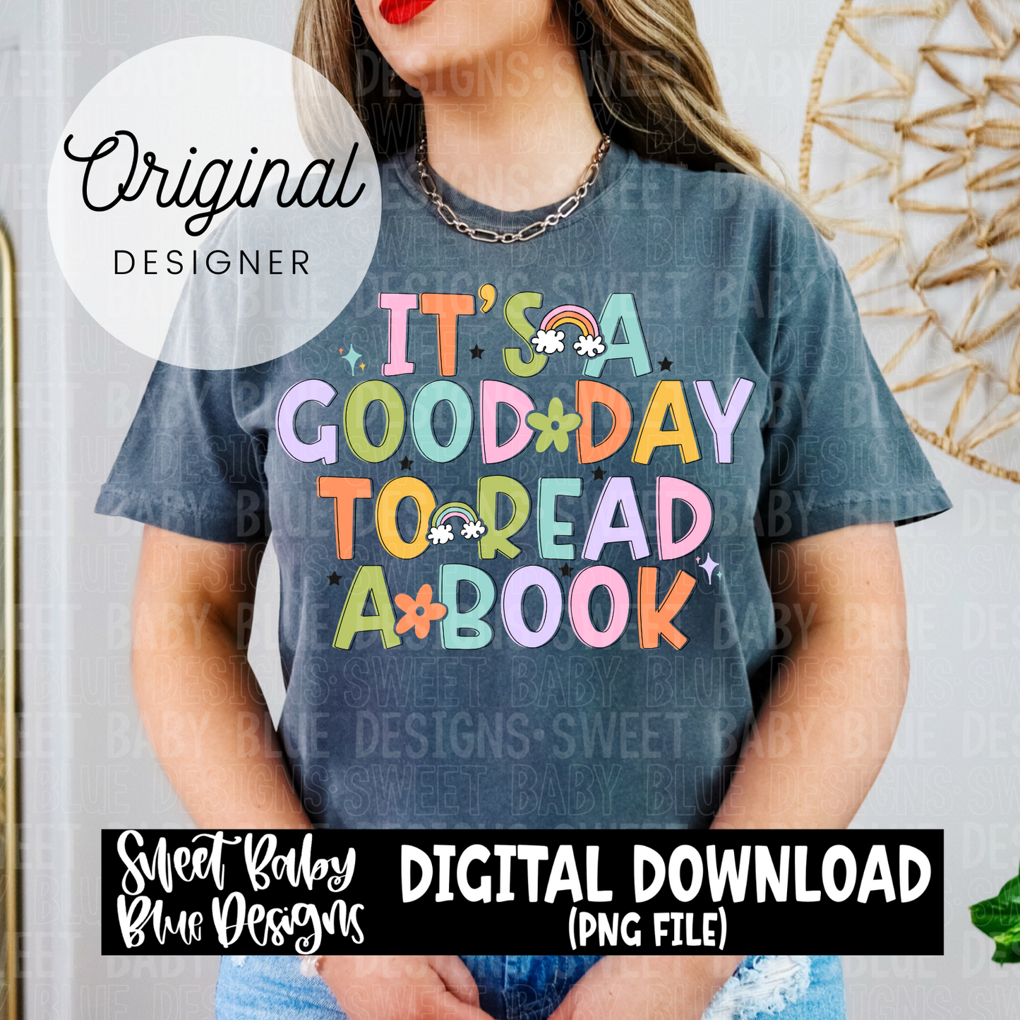It's a good day to read a book - 2024- PNG file- Digital Download