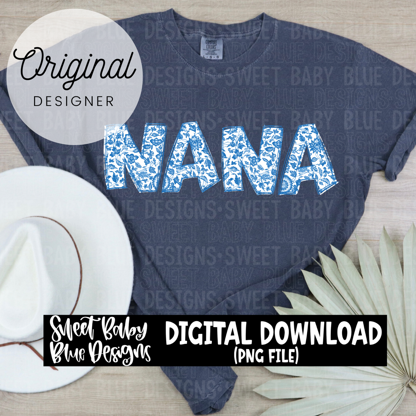 Nana- Chinoiserie -  2024- PNG file- Digital Download