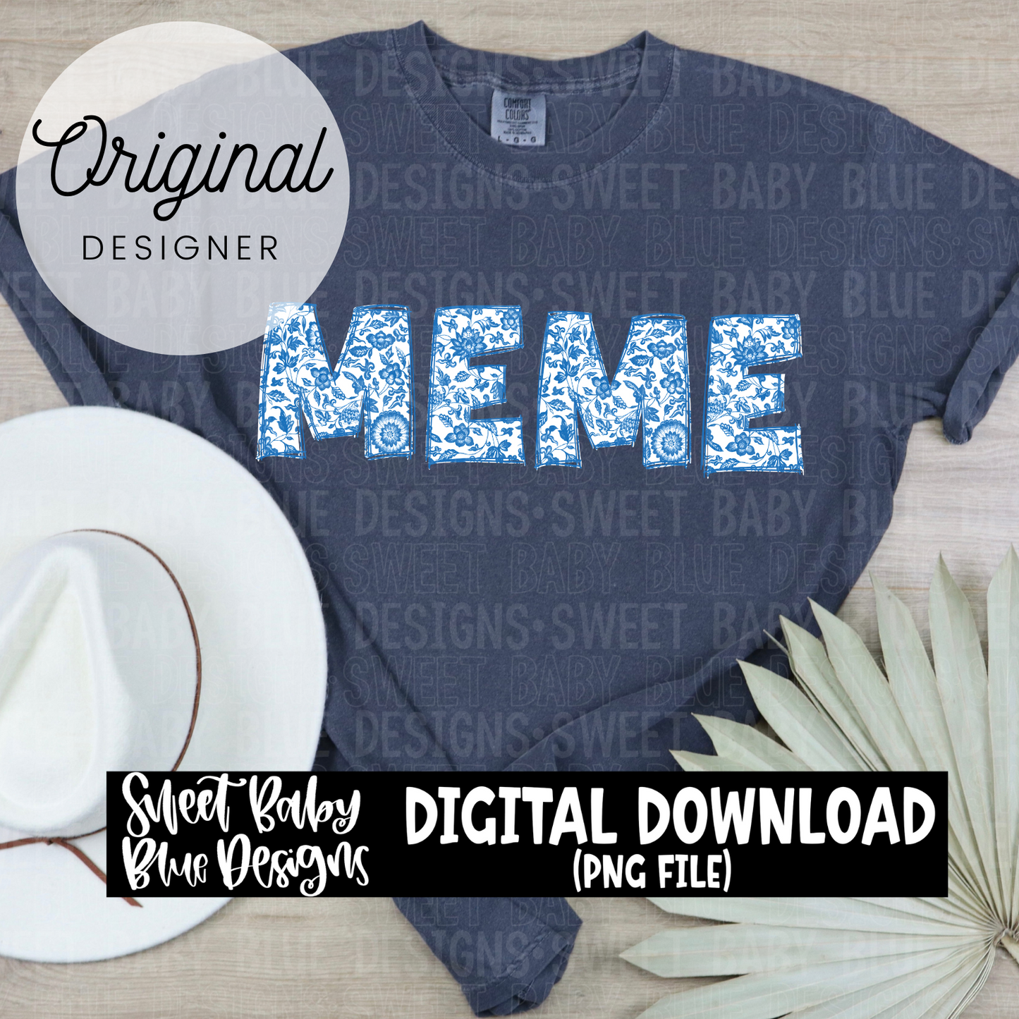 Meme- Chinoiserie -  2024- PNG file- Digital Download