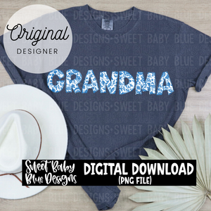 Grandma - Chinoiserie -  2024- PNG file- Digital Download