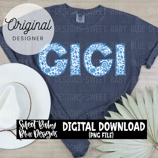 Gigi - Chinoiserie -  2024- PNG file- Digital Download