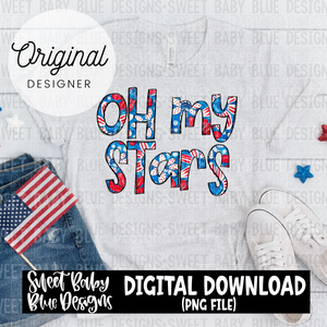 Oh my stars- 2024- PNG file- Digital Download