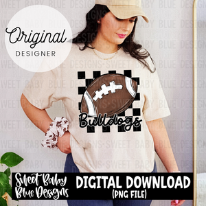 Checkered mascot - PNG file- Digital Download