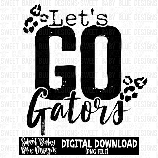 Let's go Gators - Single color- 2023 - PNG file- Digital Download
