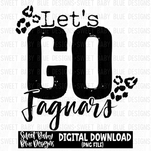Let's go Jaguars- Single color- 2023 - PNG file- Digital Download