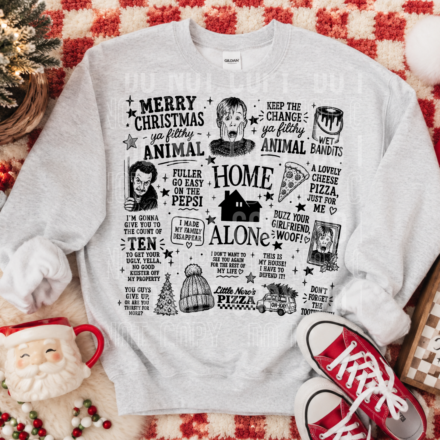 Home Christmas Collage- DOORBUSTER - 2026 - PNG file- Digital Download