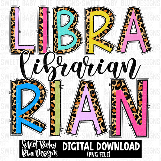 Librarian- Leopard- 2023- PNG file- Digital Download