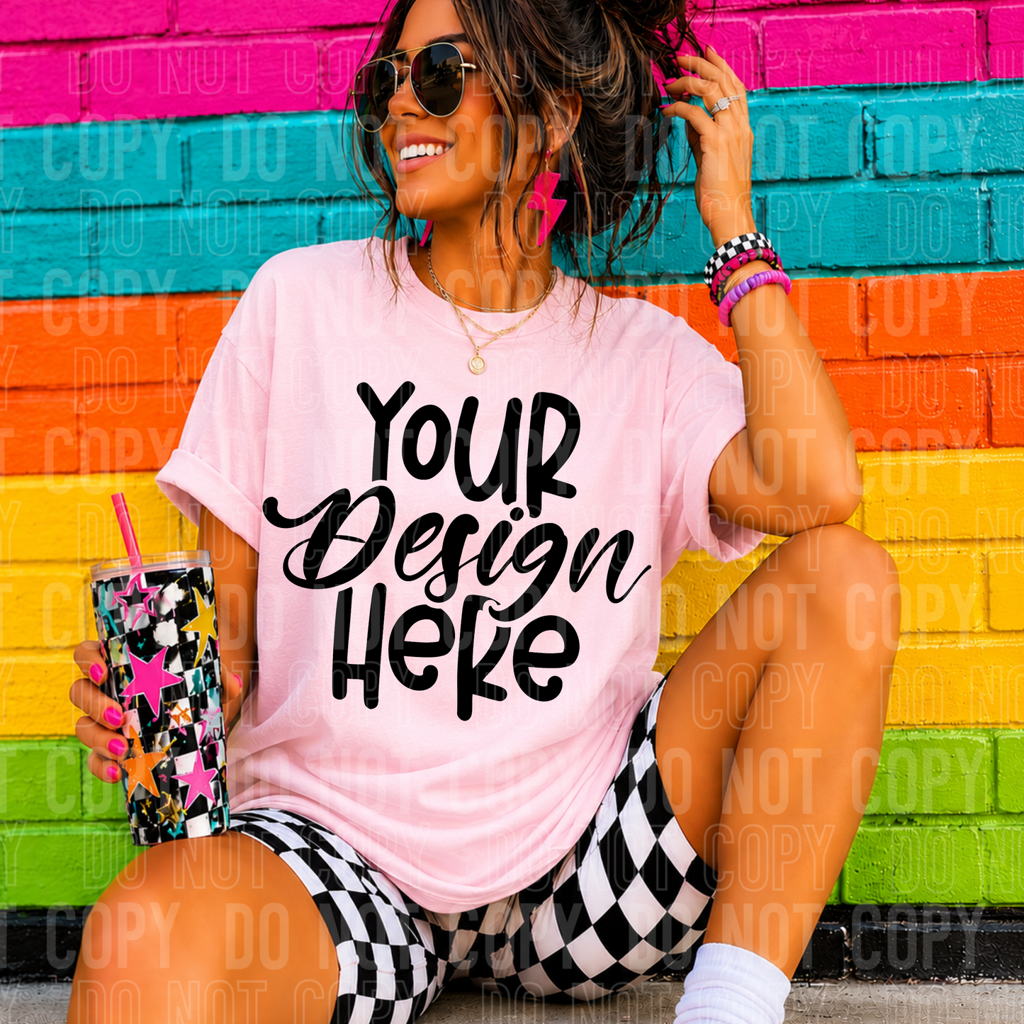 Light Pink- Mockup Retro - 2026 - PNG file- Digital Download