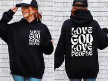 Love God love people - BLACK AND WHITE FONT - 2024 - PNG file- Digital Download