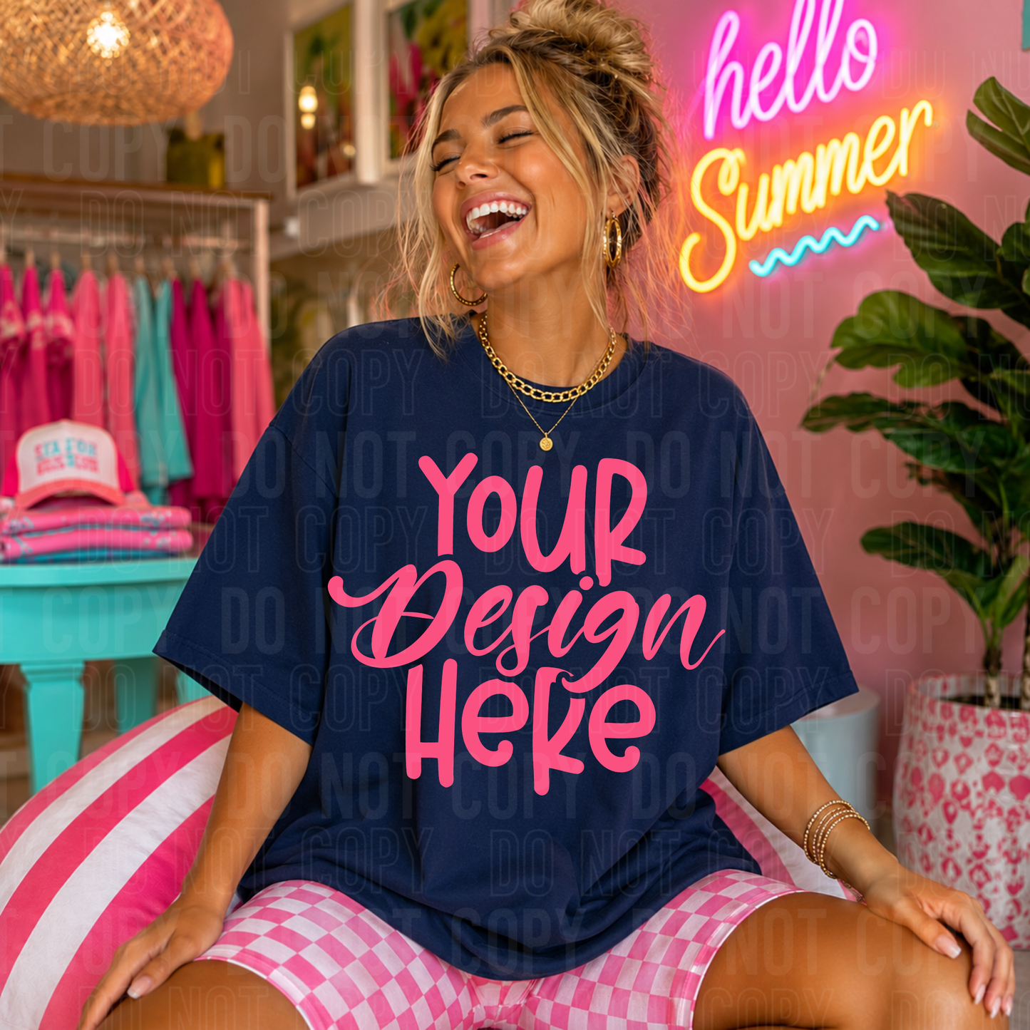 Oversized Navy- Boutique- Mockup- 2026 - PNG file- Digital Download