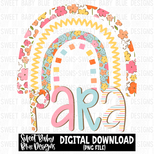 Para- Rainbow- 2023 -PNG file- Digital Download