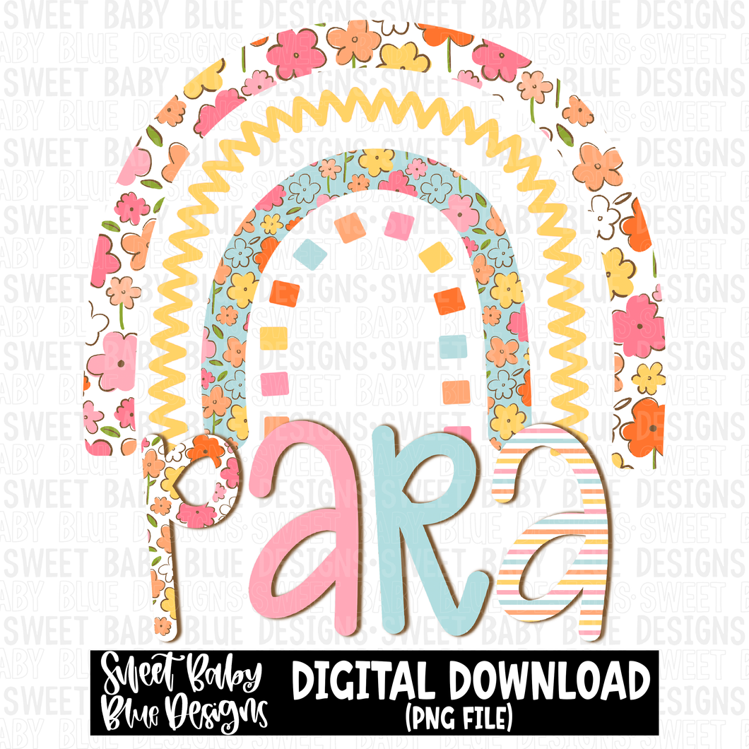 Para- Rainbow- 2023 -PNG file- Digital Download