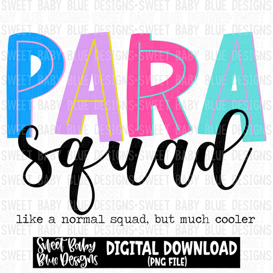 Para squad- 2023 - PNG file- Digital Download