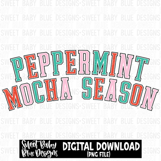 Peppermint mocha season- 2023- PNG file- Digital Download