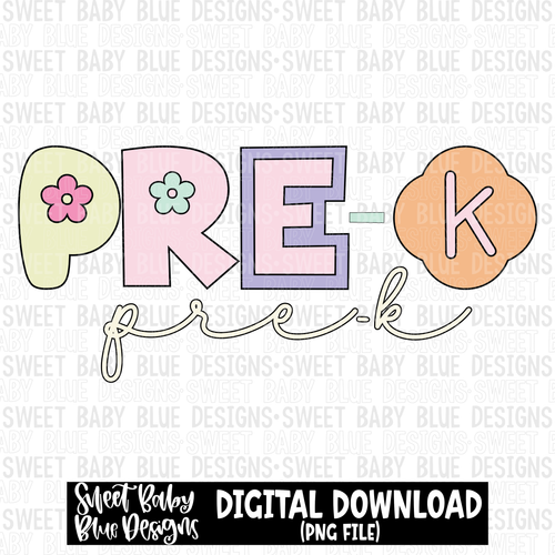 Pre-k Retro - School - 2023- PNG file- Digital Download