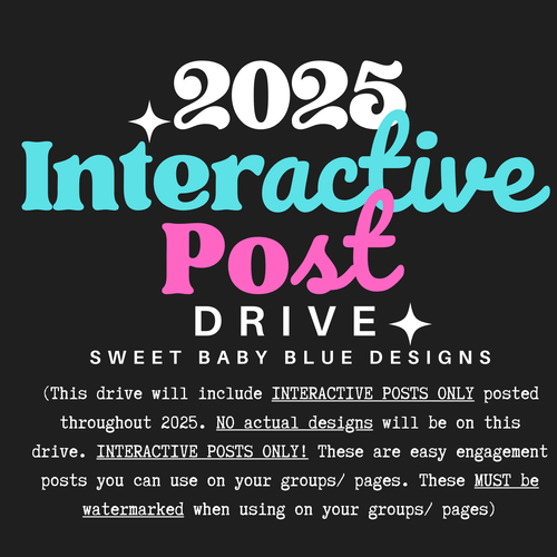 2025- Interactive Post Drive- PREORDER