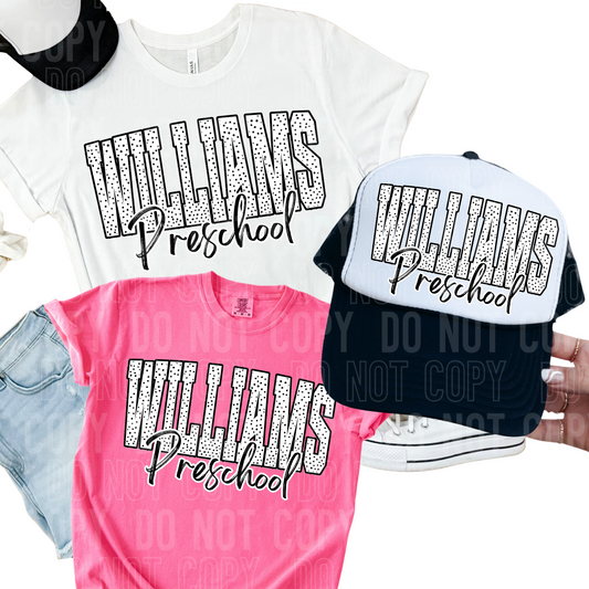 Polka dot bold  - Mascot custom - PNG file- Digital Download