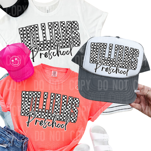 Checkered bold  - Mascot custom - PNG file- Digital Download