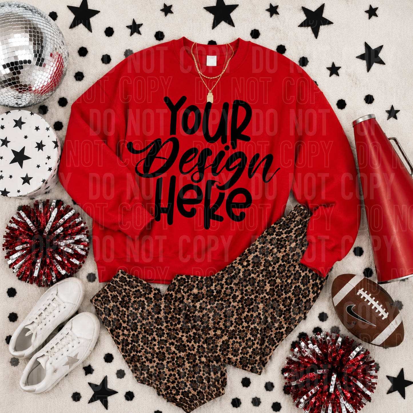 Red- Gildan 18000 Mockup- Spirit Wear - 2026 - PNG file- Digital Download