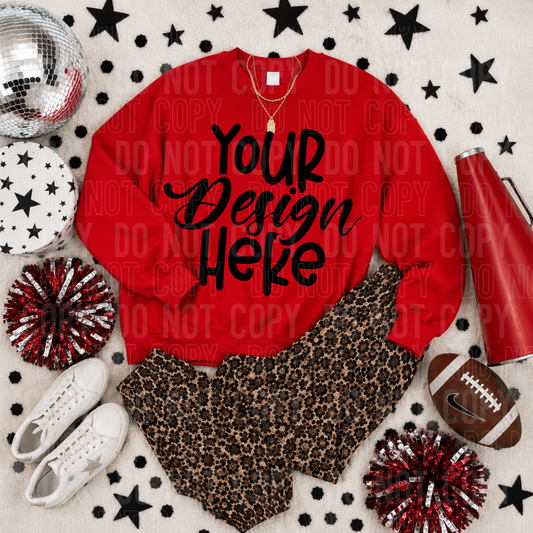 Red- Gildan 18000 Mockup- Spirit Wear - 2026 - PNG file- Digital Download