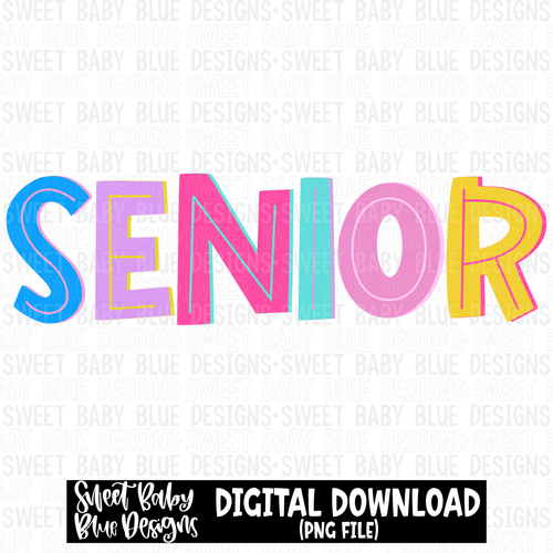 Senior - 2023 -PNG file- Digital Download