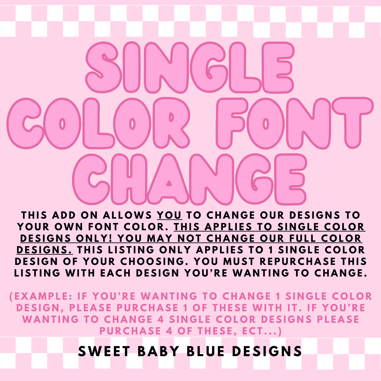 SINGLE COLOR FONT CHANGE - 2024- PNG file- Digital Download