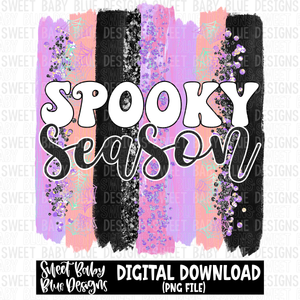Spooky season- Brushstroke- Halloween- 2023 - PNG file- Digital Download