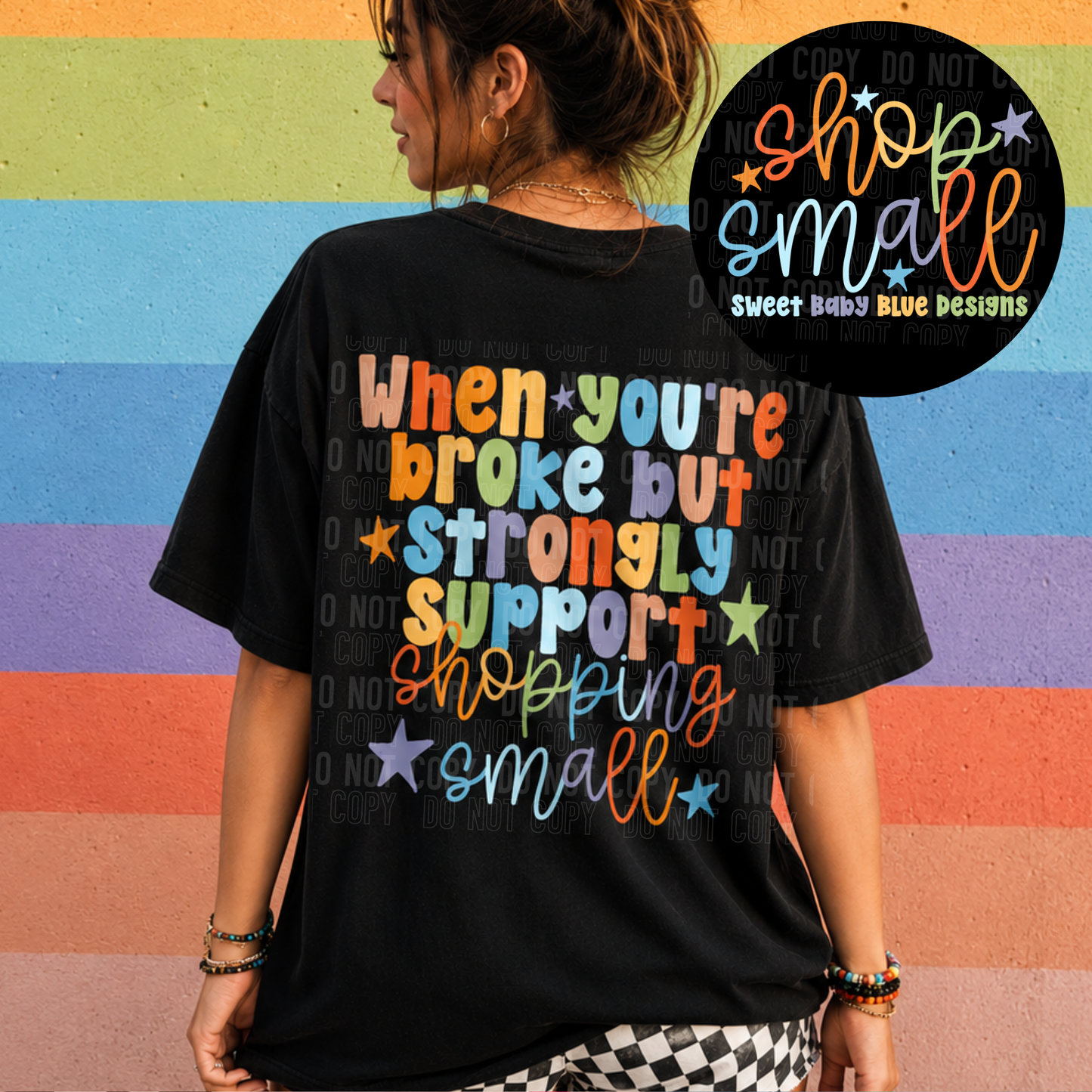 When You're Broke - Custom Business Name - PNG file- Digital Download