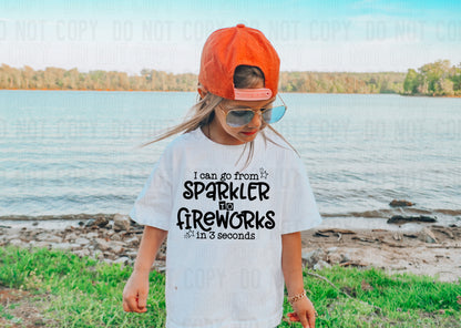 I can go from sparkler to fireworks- Summer - 2023- PNG file- Digital Download