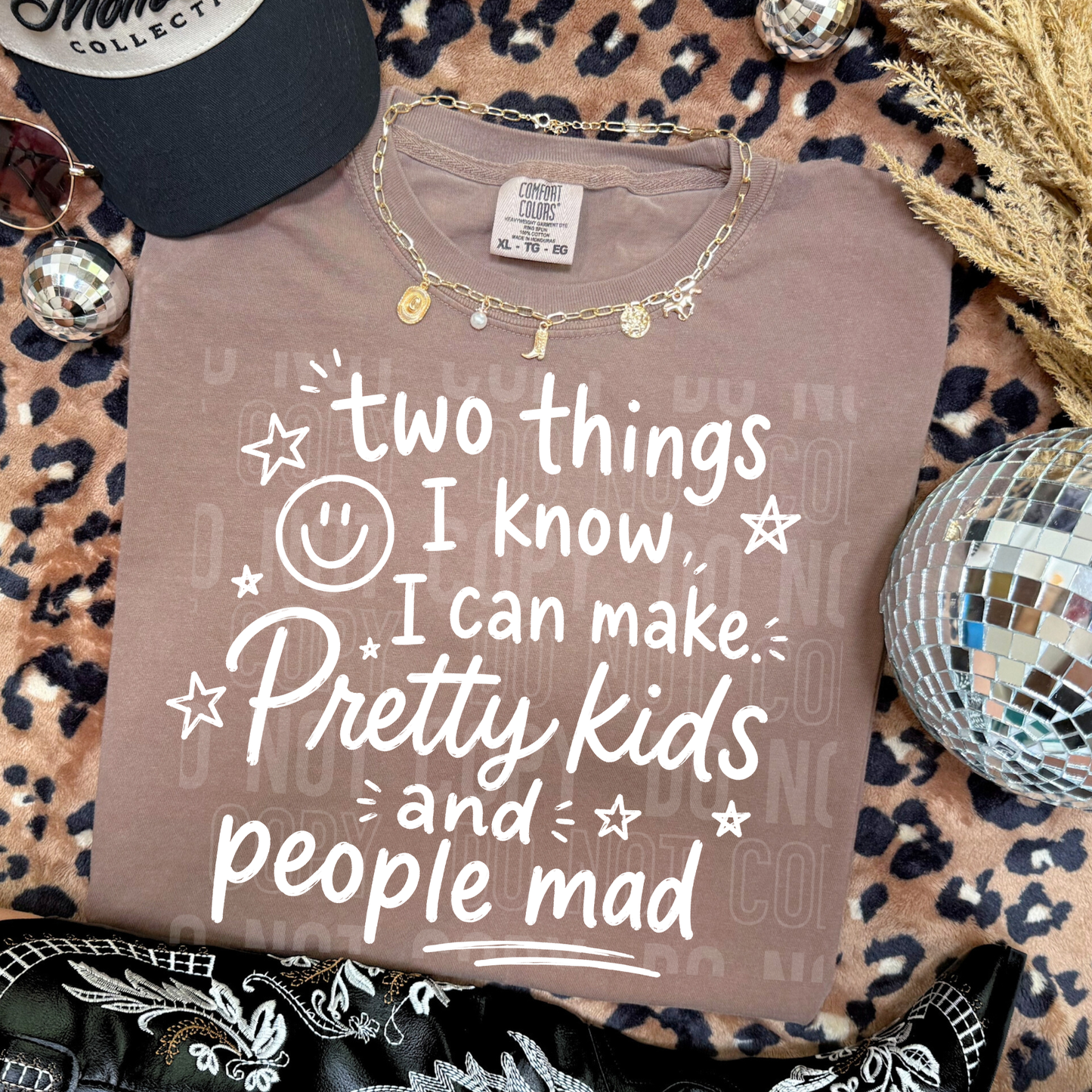 Two Things I Know I Can Make - BLACK and WHITE fonts - 2026 - PNG file- Digital Download