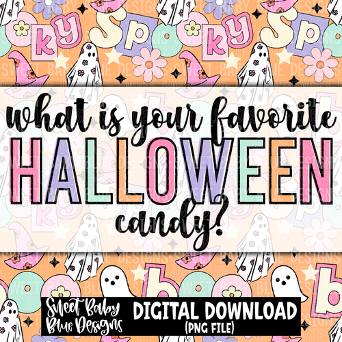 What is your favorite Halloween candy- Interactive post- 2023- PNG file- Digital Download