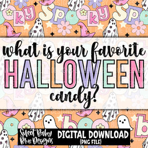 What is your favorite Halloween candy- Interactive post- 2023- PNG file- Digital Download