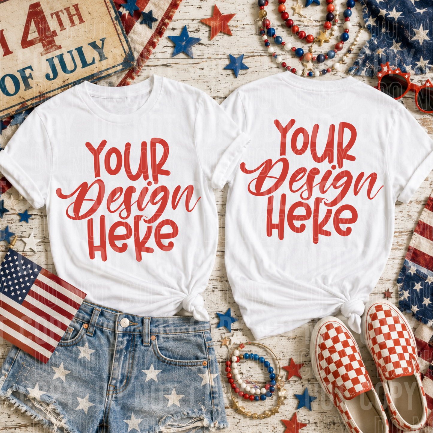 White- Front and Back - 4TH- 2026 - PNG file- Digital Download