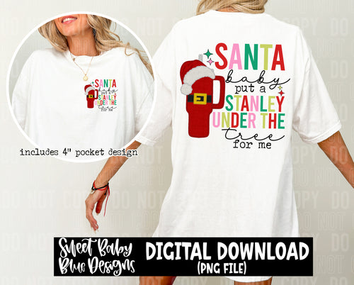 Santa baby- 2023- PNG file- Digital Download