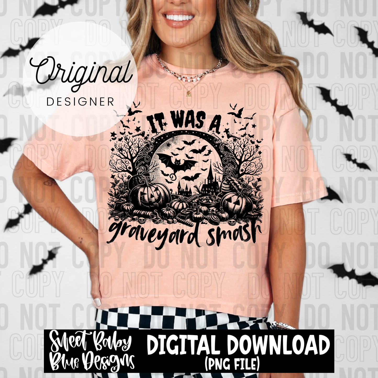 Graveyard smash- Halloween - 2025 - PNG file- Digital Download