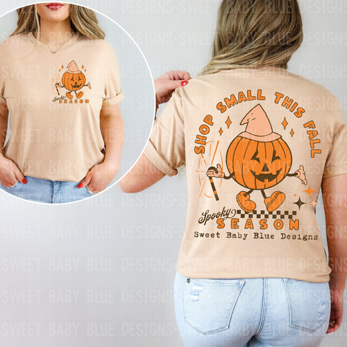 Shop small this Fall - Custom business name - PNG file- Digital Download