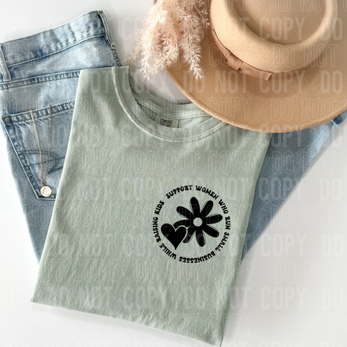 Support women- Pocket design ADD ON - Custom business name - PNG file- Digital Download