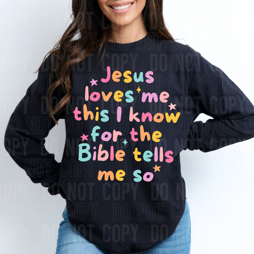 Jesus loves me - 6 AVAILABLE - 2025 - PNG file- Digital Download