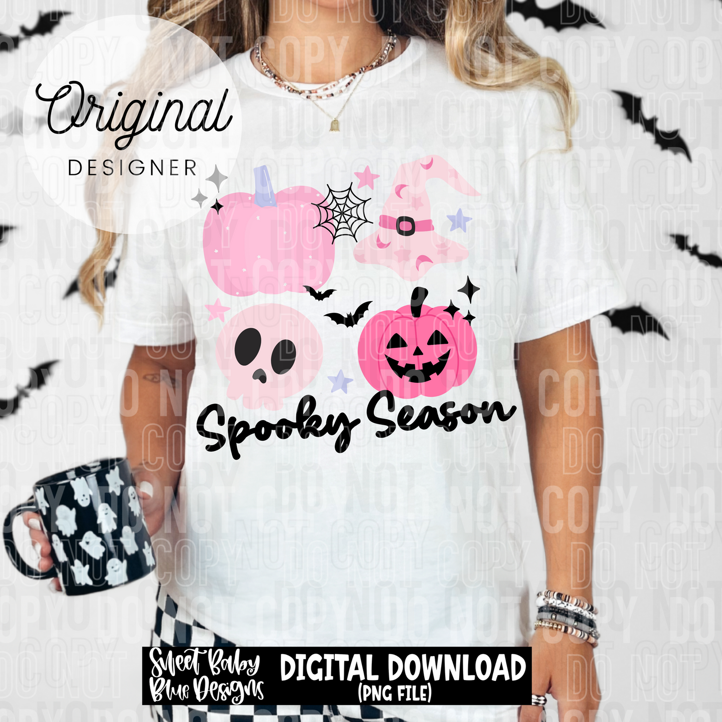 Spooky season- Pink - 2025 - PNG file- Digital Download