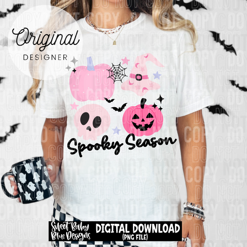 Spooky season- Pink - 2025 - PNG file- Digital Download